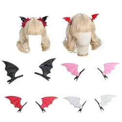 Halloween Bat Wings Shape Hairpin Gothic Kids Female Clip Punk Hair Clip For Haunted House Party Masquerade Ghost Festival Decor