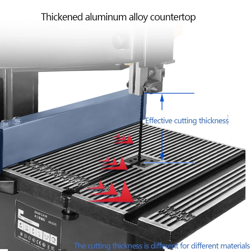 9 Inch Woodworking Band Saw Jig Saw Multi-Function Metal Cutting Wire Saw Machine Small Band Saw Cutting Machine