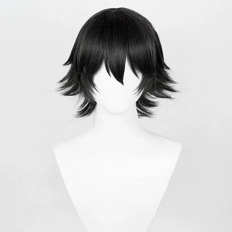 Anime Shizuku Cosplay Wig Black Short Shizuku Murasaki Wigs With Glasses Heat Resistant Synthetic Hair Halloween Wigs