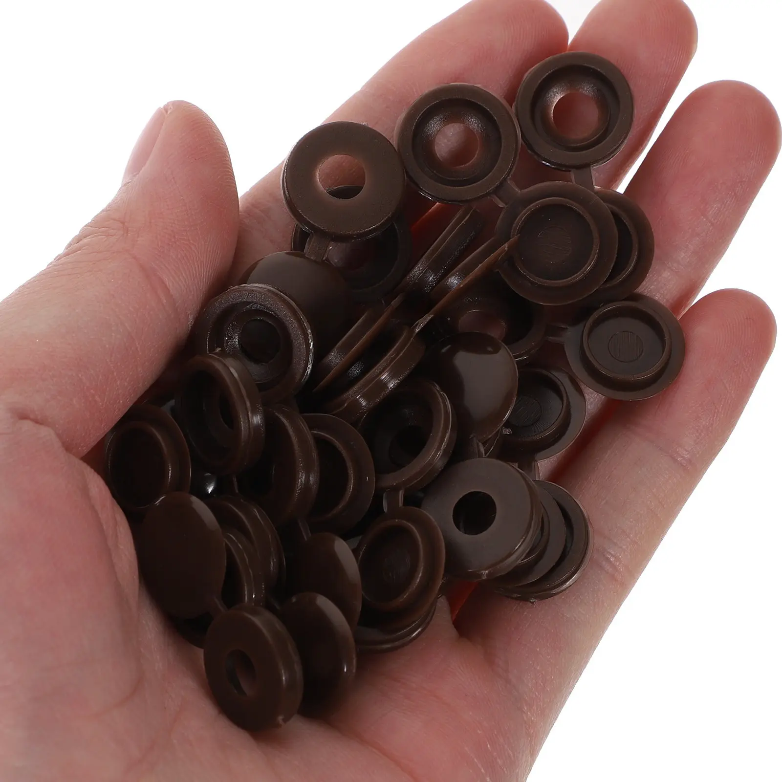 100Pcs Black Screw Hole Covers Plastic Caps Furniture Decorative Screw Protectors for School Office Home
