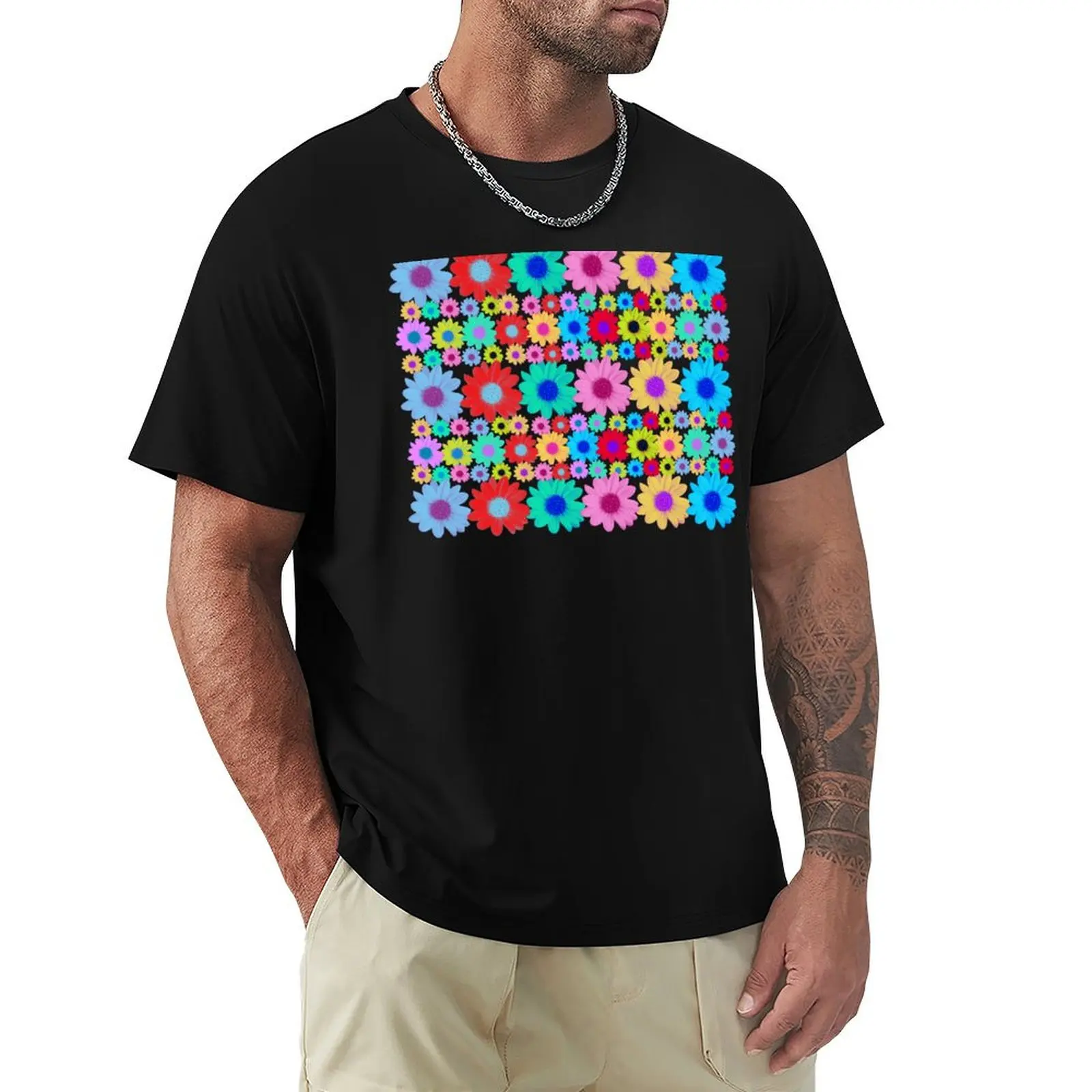 

Aztec Daisies T-Shirt quick drying new gifts and t-shirts anime shirt summer tops plain white t shirts men