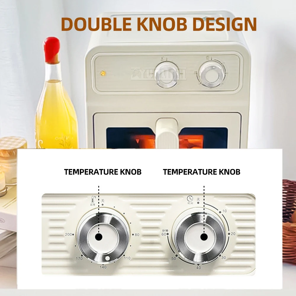 เครื่องทําความร้อนบนและล่าง Electrique Cuisinie เตาอบควบคุมอุณหภูมิความจุขนาดใหญ่เครื่องทอดอากาศแบบรวม Horno