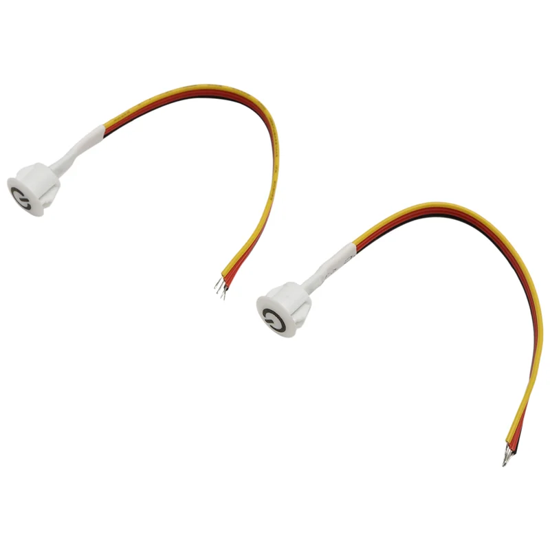 2 Stück Touch-Dimmerschalter DC3,7 V 5 V 12 V stufenloser Dimmer-Schalter-Sensor für LED-Licht, Wohnmobil, Schrank, Kleiderschrank und Streifen