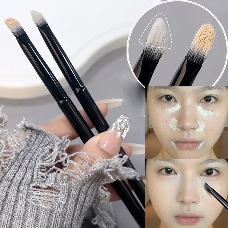 Angled Slope Concealer Brush Contour Highlight Detail Brush Soft Fluffy Cover Acne Dark Circle Multi-Function Detail Makeup Tool