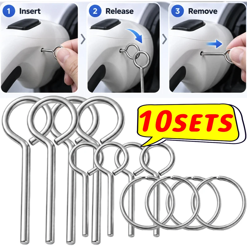 New Energy Vehicle Charging Connector Repair Tool EV DC Fast Charging Gun Stuck Unlock Tool Metal Emergency Manual Release Pin