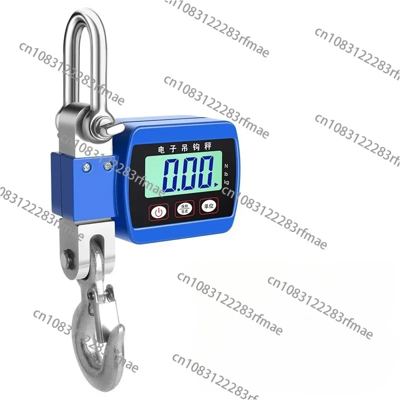 300KG/500KG Digital Crane Scale Portable Hanging Scale Heavy Duty Crane Scale LCD Backlight Industrial Hook Scales Unit Change