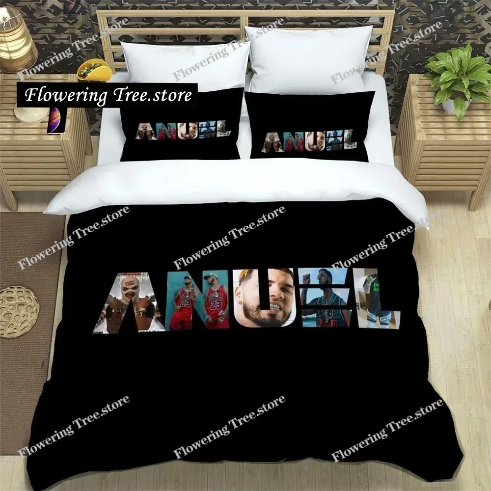 

Hiphop Rapper Anuel-AA Sheets Quilt Covers Bedding Dormitory Sheets Bedding Set Soft Warm Bedding Set