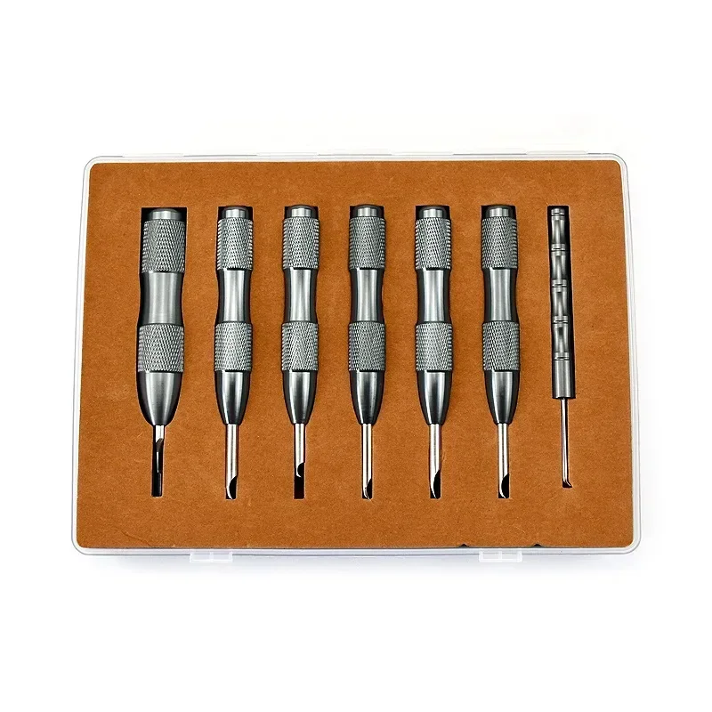 Applicable to Watch Repair Tool 7-Piece Pry Fundus Knife 7Pc Multi-Specification Combination Open Watch Back Cover Pry Metal