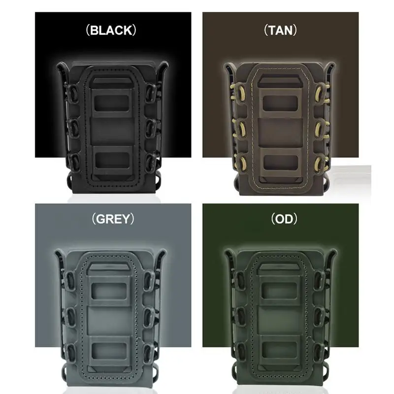 Belt Mag Pouches Wear Resistant 5.56mm 7.62mm Molle Pouch Mag TPR Nylon Case Box Hunting Gear For Molle System