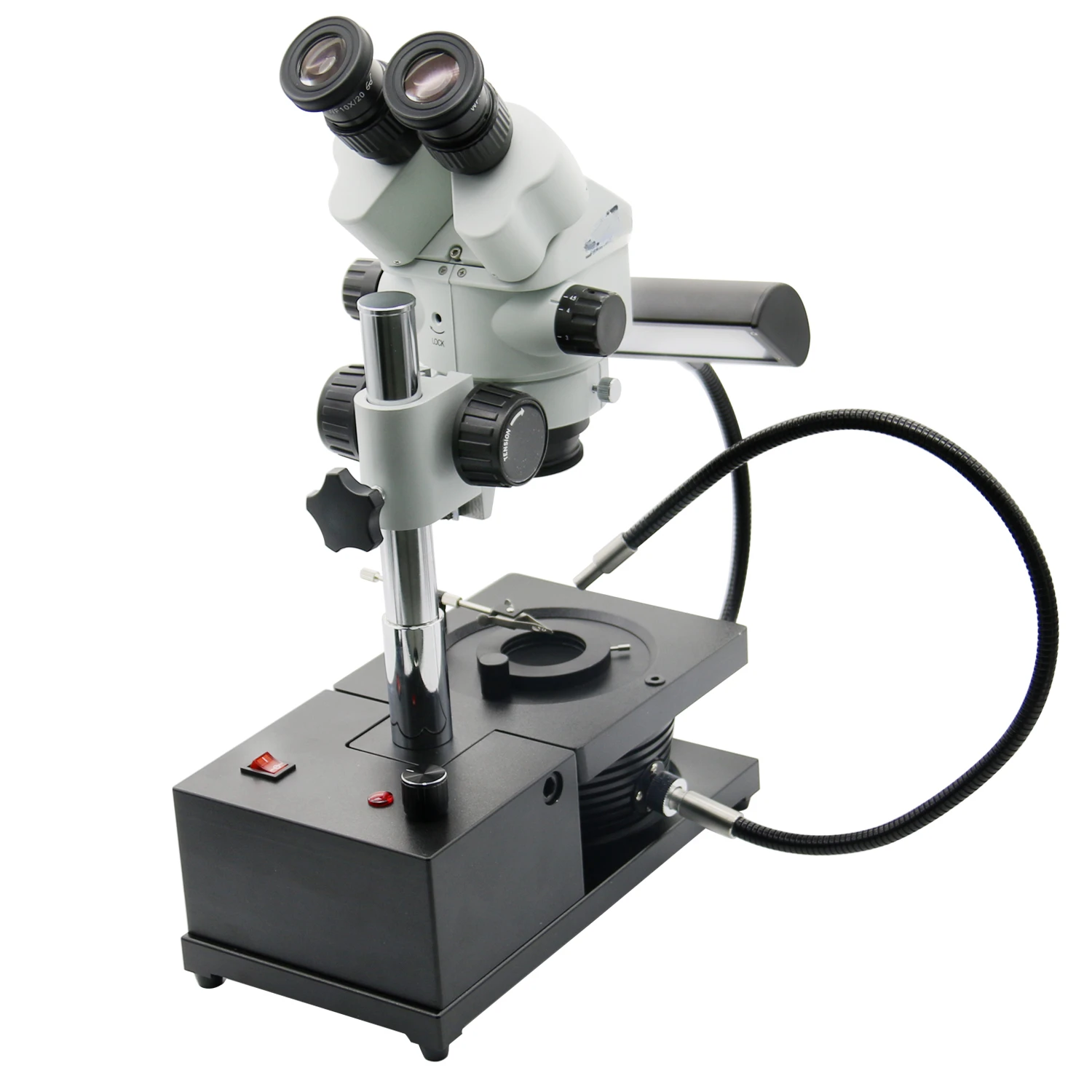 Fable Adjustable Binocular Jewelry Microscope, Gemological Professional Level High-definition Use For Identification