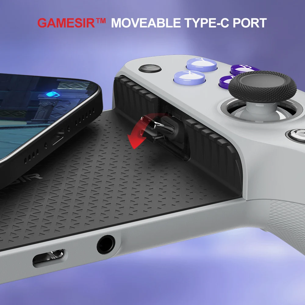 وحدة تحكم الهاتف المحمول GameSir G8 Galileo القابلة للتمدد من النوع C مع عصي تأثير القاعة لسلسلة iPhone 15 وAndroid #4