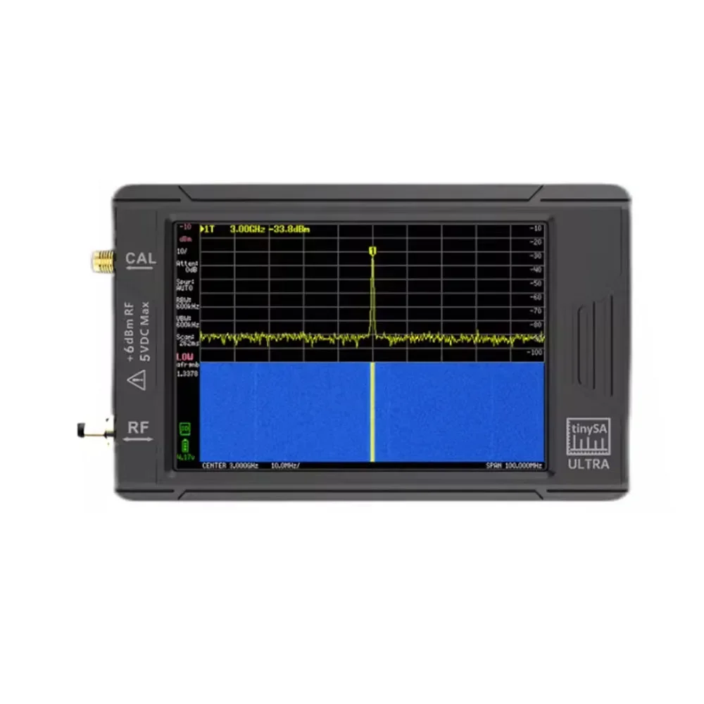 

100k-5.3GHz 4 Inch TinySA ULTRA Handheld Spectrum Analyzer Touch Screen High Frequency Output Signal
