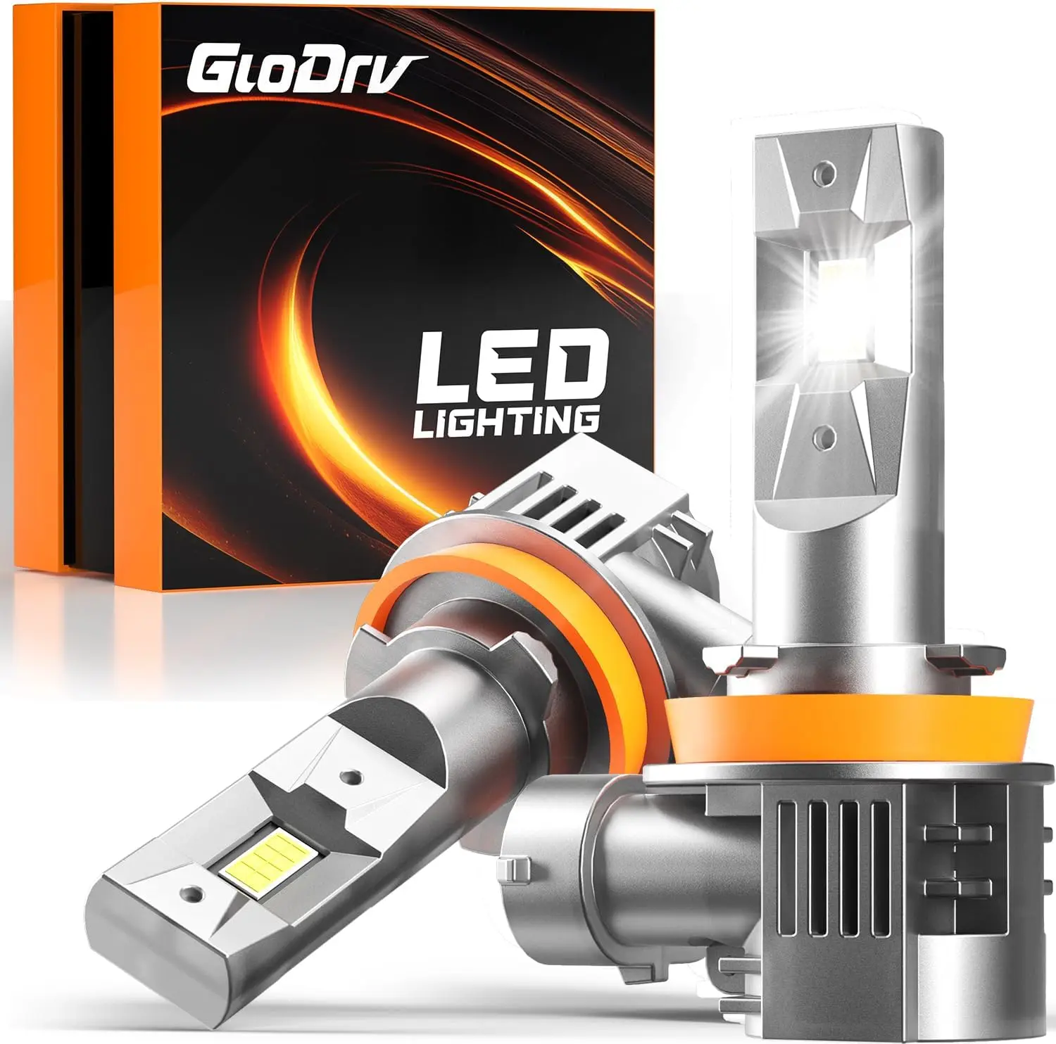 

2026 Upgraded H11 LED Car Bulbs, 6500K Cool White, 75000LM Bright, Halogen Beam, IP68 Waterproof, Plug & Play, Pack of 2