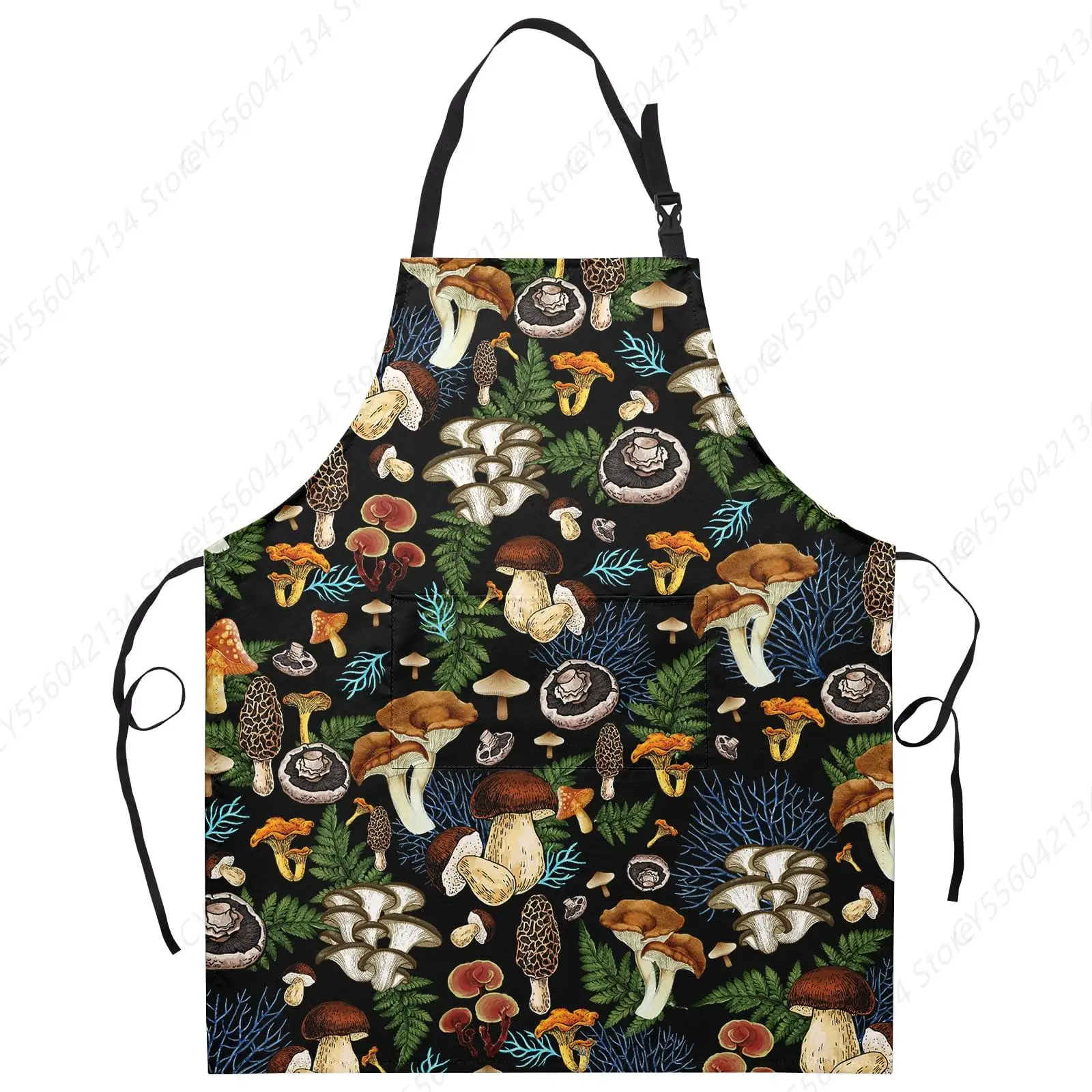Mushrooms Apron Wit… - image