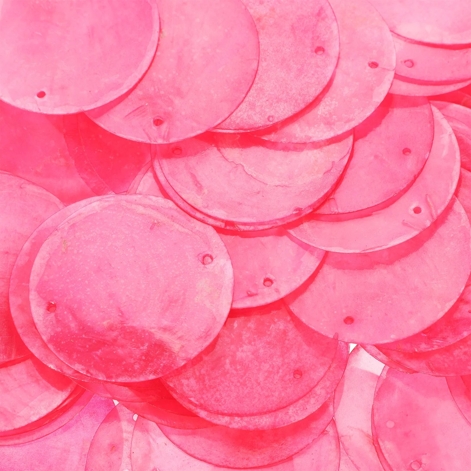 

100pcs Shell Slices Round Natural Shells Beads For Diy Jewelry Making Craft Pendant Earring Wind Bell Chime