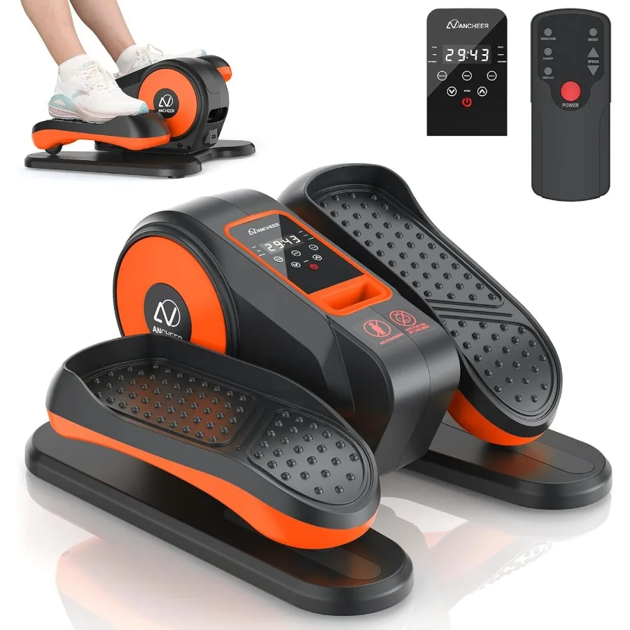 

Under Desk Elliptical Electric Leg Exerciser for Seniors While Sitting Fully Assembled Motorized Ellipse Machine with 12 Adjust