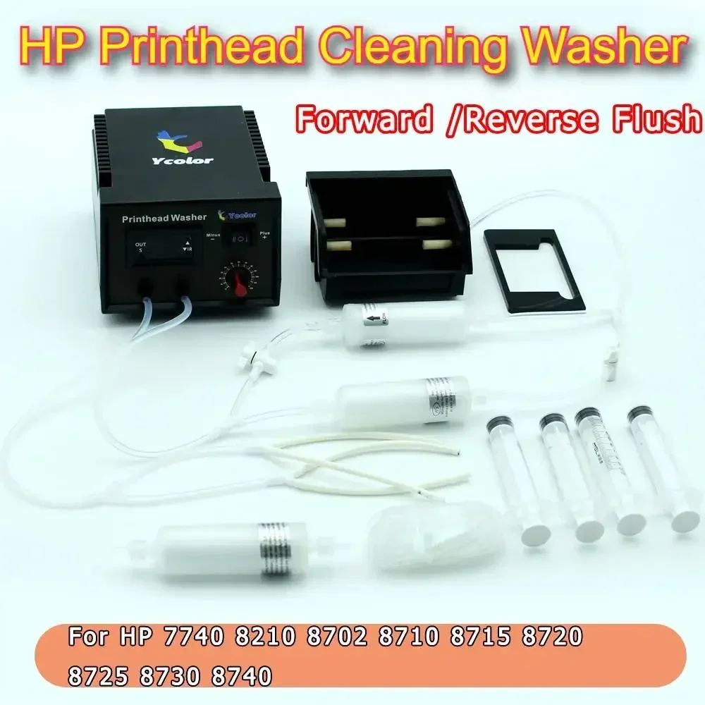 HP Printhead Clean Clogged Washer Cleaning Machine Unclog Reverse for HP Officejet Pro 7740 8210 8702 8710 8715 8720 8730 8740