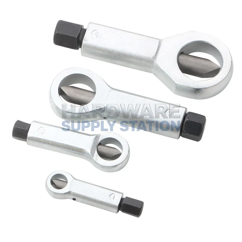 

4pc Rusted Nut Breaker 9-27mm Suitable for Damaged Bolts and Nuts Special Strong Disassembly and Breaking Tool