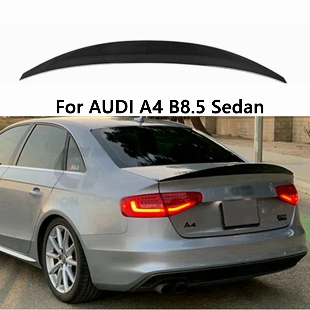 

For AUDI A4 B8.5 Sedan HK Style Carbon fiber Rear Spoiler Trunk wing 2013-2016