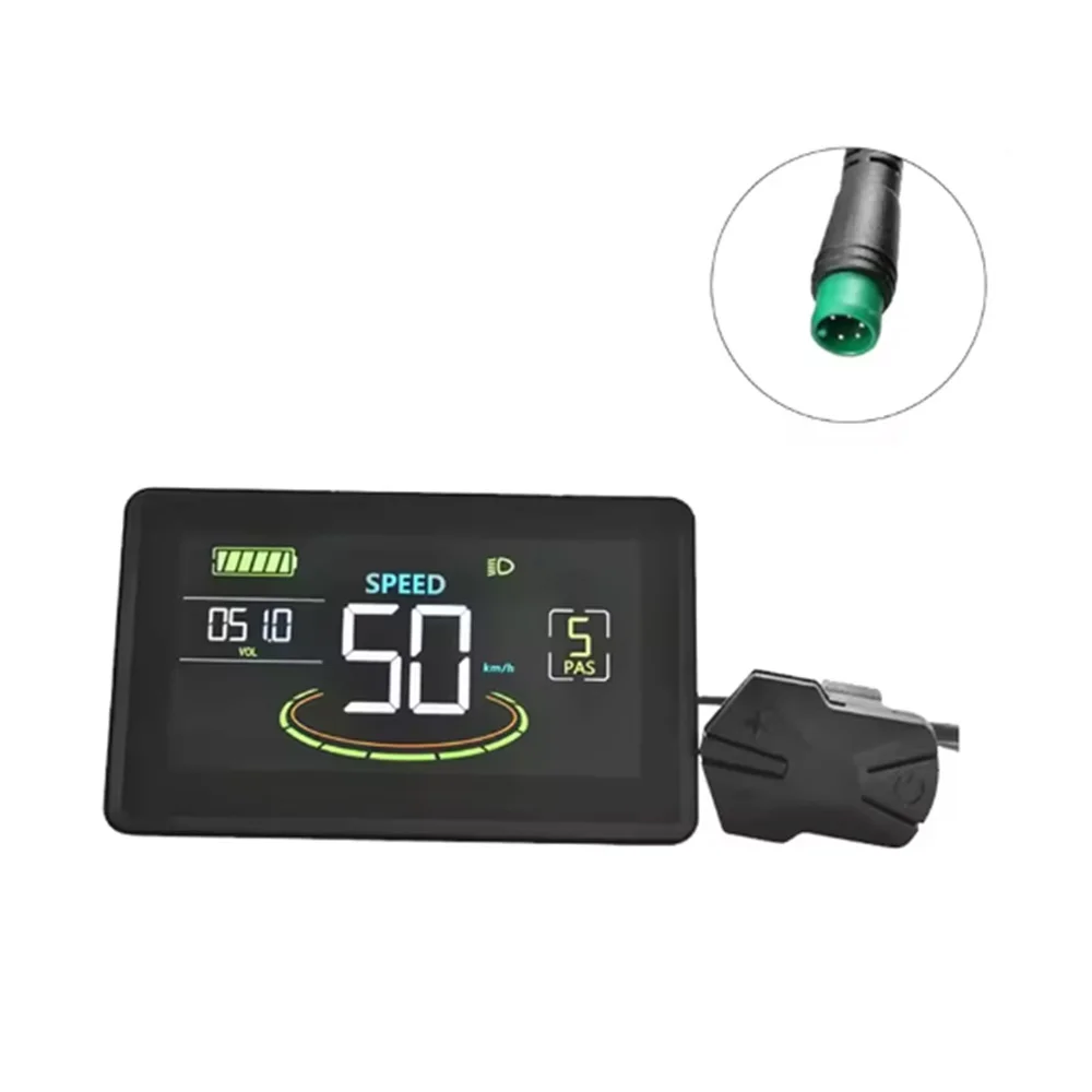 

Ebike LCD Dispiay Screen Meter Bike Speed Control Panel H6C For Protocol No. 2 MTB Electric Bicycle Accessories 36V 48V