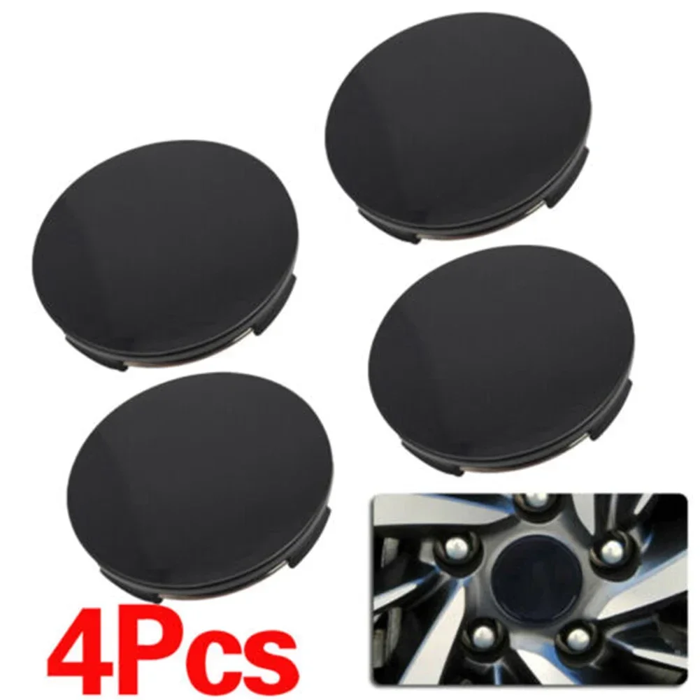 4Pcs Car Wheel Center Cap Universal Car Wheel Centre Hub Cover Center ABS Rims Cap Black 64mm/70mm Vehicle Tyre Tire Rim Cover