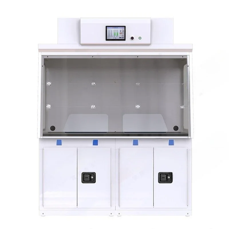 Chemical fume hood all-steel test bench ductless clean air fume hood gas filtration test cabinet