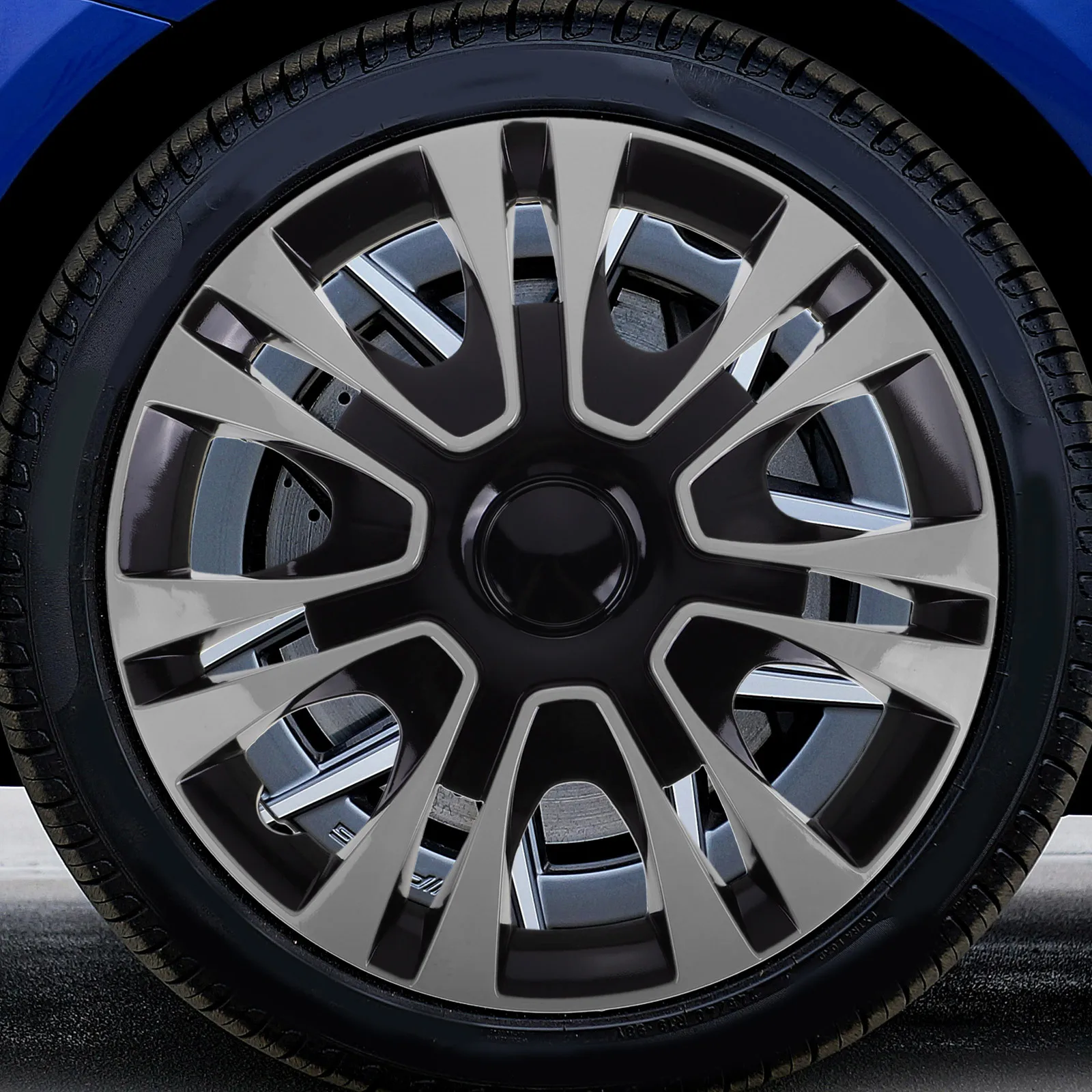 

Universal 13 Inch Black Wheel Hub Caps Car Wheel Cover Hubcap Durable Water Resistant Auto Accessories Rim Caps