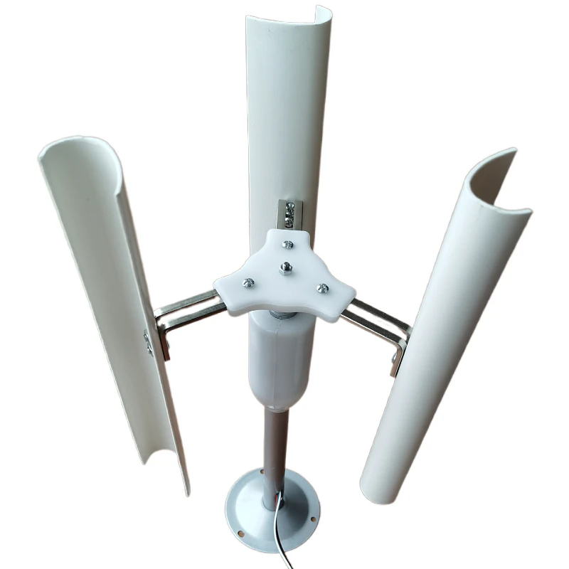 

3-Blade Vertical Axis Wind Turbine Kit 1-15V/1-20W Brushless Permanent Magnet Generator for DIY Night Light Toy&Science Project