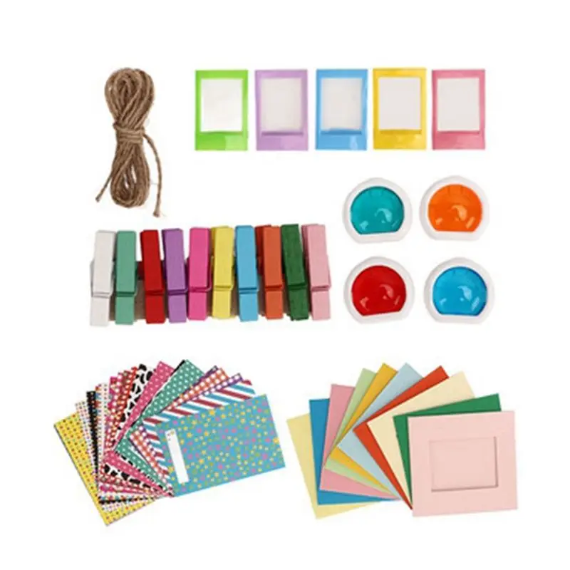 AEE6-Instant Camera Protective Bag PU Case For Fujifilm Instax Mini 12 With Album Filters Colorful Frames Stickers