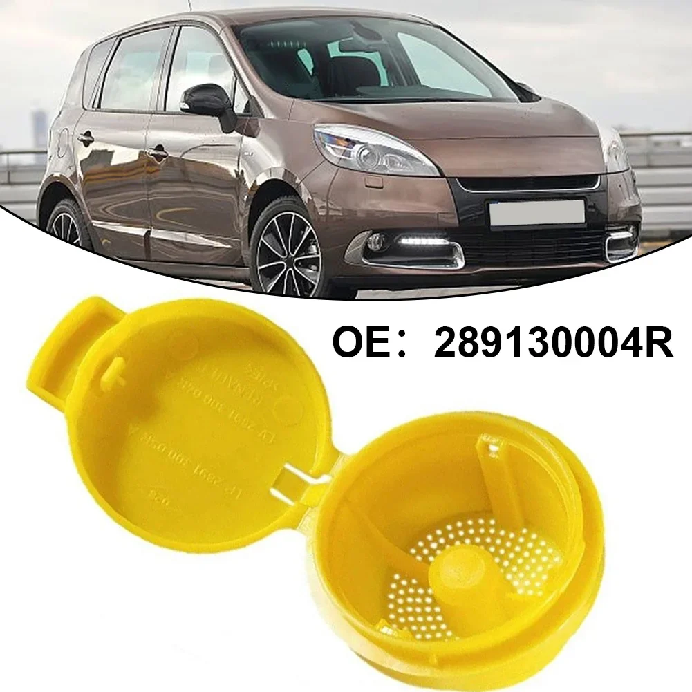 Windshield Wiper Washer Fluid Reservoir Tank Bottle Cap Yellow Cover For For Clio For MK4 2012 2013 2014 2015 16 17 2018