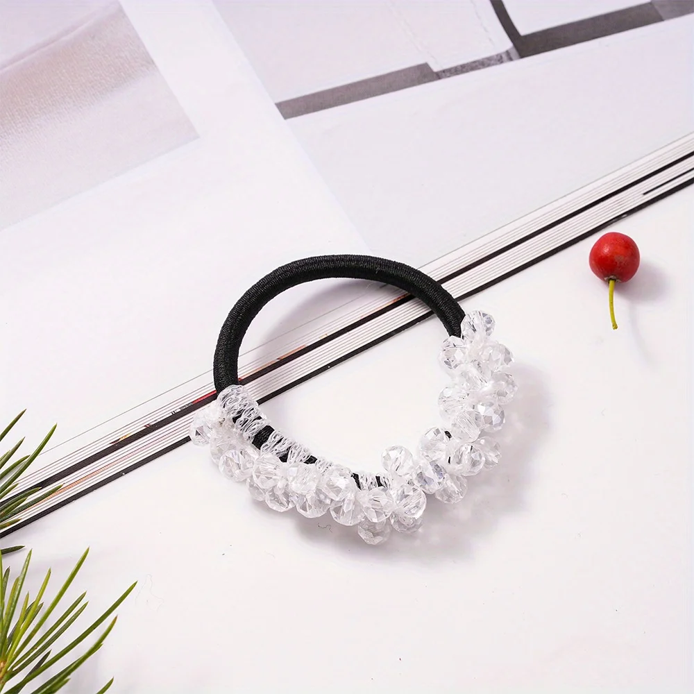 

1pc Bands Hair Hot Sale Pearl Women Girls Seamless Hair Rope Charming Pearl Elastic Hair Accessories