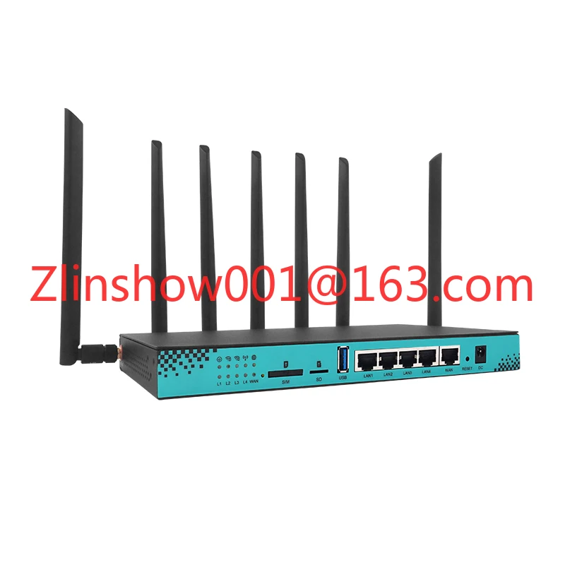 5G Hotspot Dual Band Gigabit 5Port Openwrt EM12-G CAT12/16/20 Module 5G Wireless Router