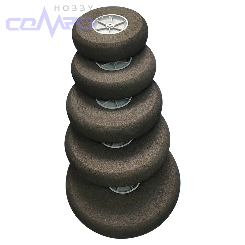 2pc High Quality Airplane Wheels Diameter 25-110mm Sponge Wheels Landing Gear Tire For KT Foam Fixed Wing RC Aircraft Model Plan