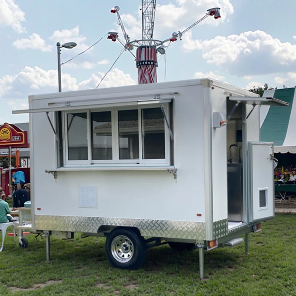 

Cheap Price Stainless Steel Aluminum Fast Food Truck Trailer 8ft 16ft Mobile Burger Coffee Snack Street Kitchen Catering Truck