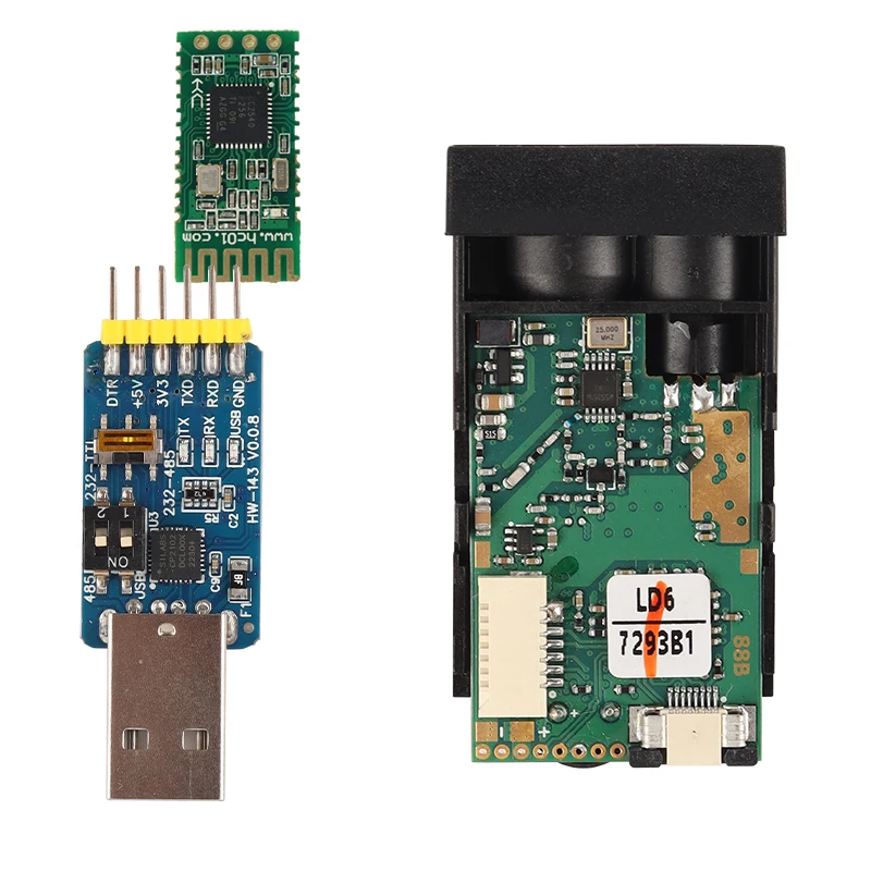 40m Professional Wireless Bluetooth Distance Laser Sensor Module For Production Line Material Height Monitoring Safety Control