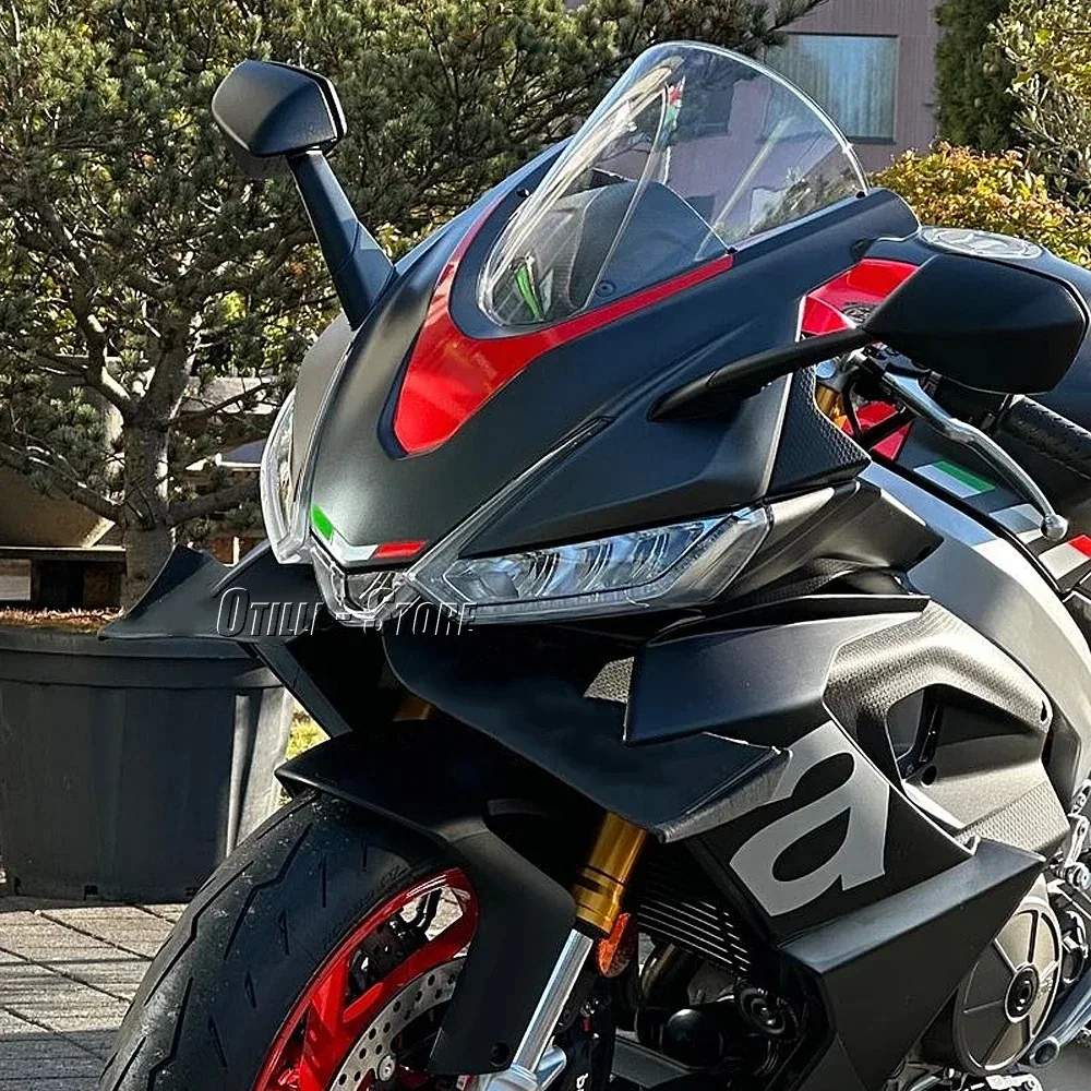 Motorcycle 5 Colors Winglet Aerodynamic Wing Kit Spoiler Accessories For Aprilia RS660 RS 660 rs660 With LOGO