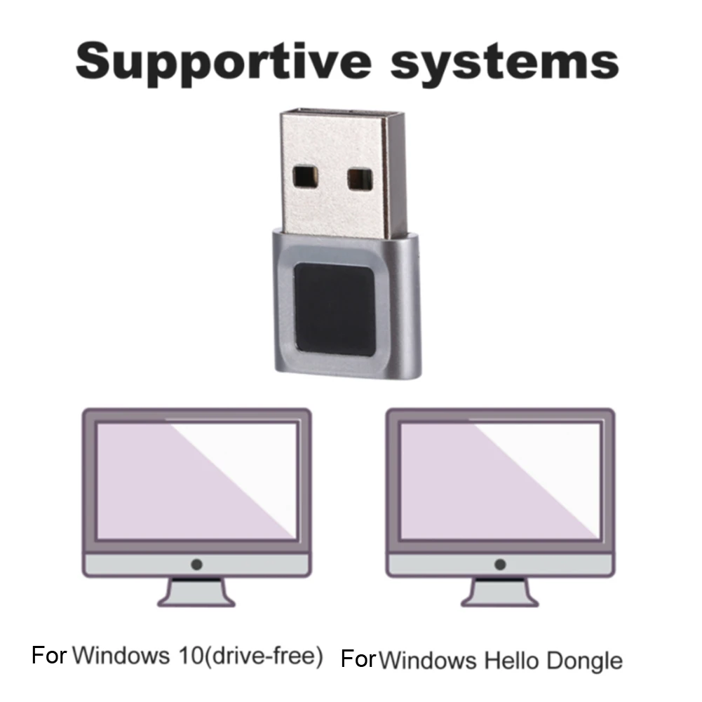 USB Fingerprint Reader for Windows 1110 360 Degree Touch with Enhanced Authentication Technology for Reliable Use
