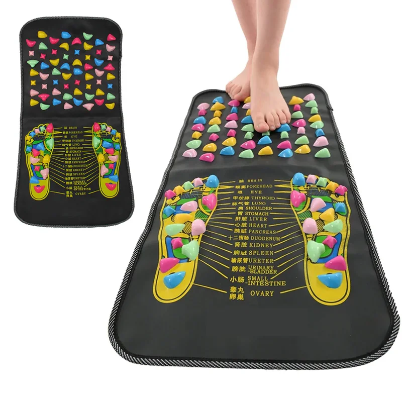 

1Pc Acupuncture Simulation Cobblestone Foot Massage Mat Home Comfortable Cushion Gravel Road Massage Mat Relax Pain Health Care