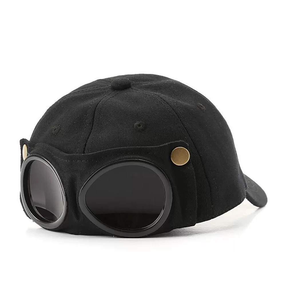 New Aviator Hat Summer Personality Glasses Baseball Cap Female Unisex Sunglasses Male Cap Baseballcap Boys Cap