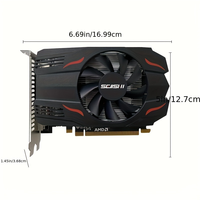 SEJISHI 4GB GDDR5 RX550 Graphics Card - Ideal for Gaming, Streaming, and Everyday Computing Tasks