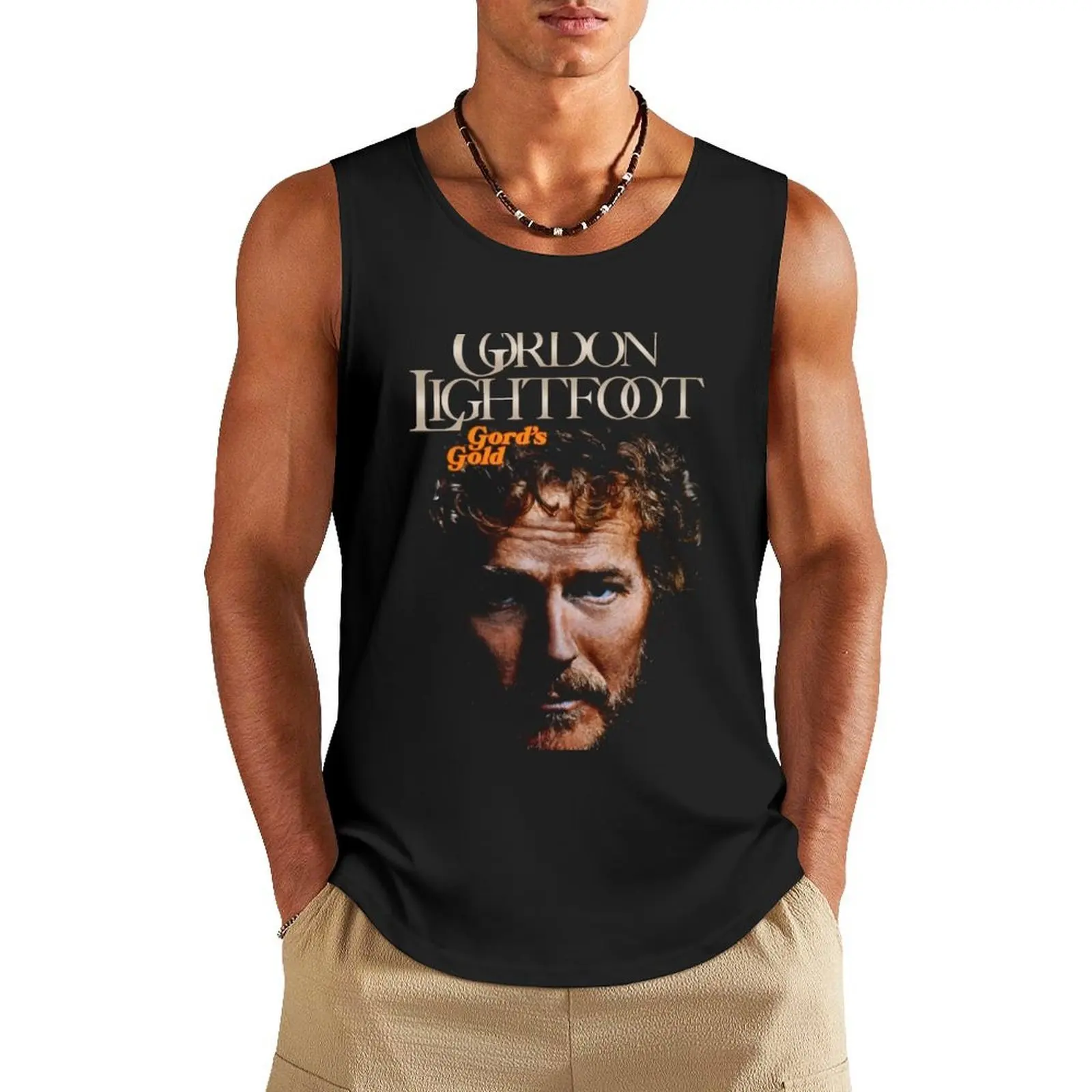 

Canadian singer-songwriter and guitarist - Gordon Lightfoot T-Shirt Tank Top Body man t-shirts man