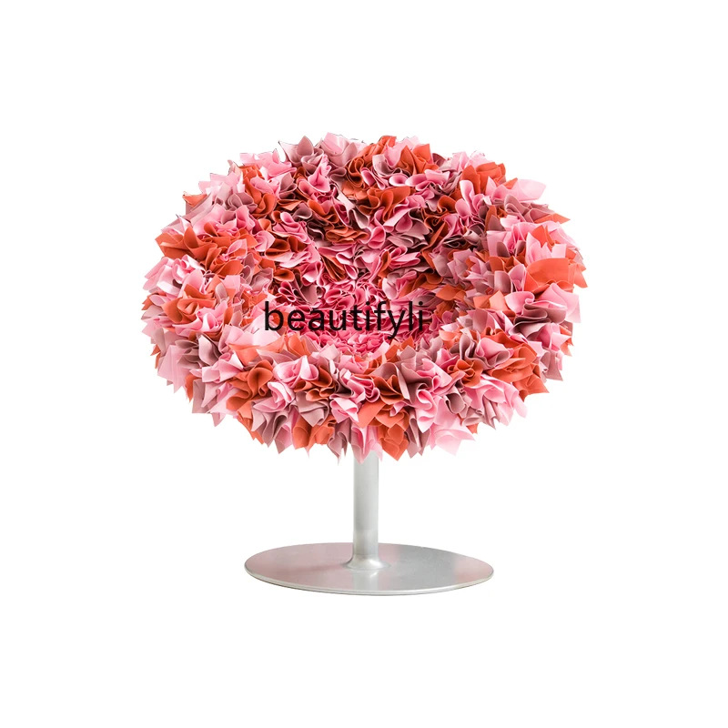 

yj15 Petal Chair Ins Single Sofa round Leisure Living Room Balcony Chair Fabric Simple and Light Luxury furniture