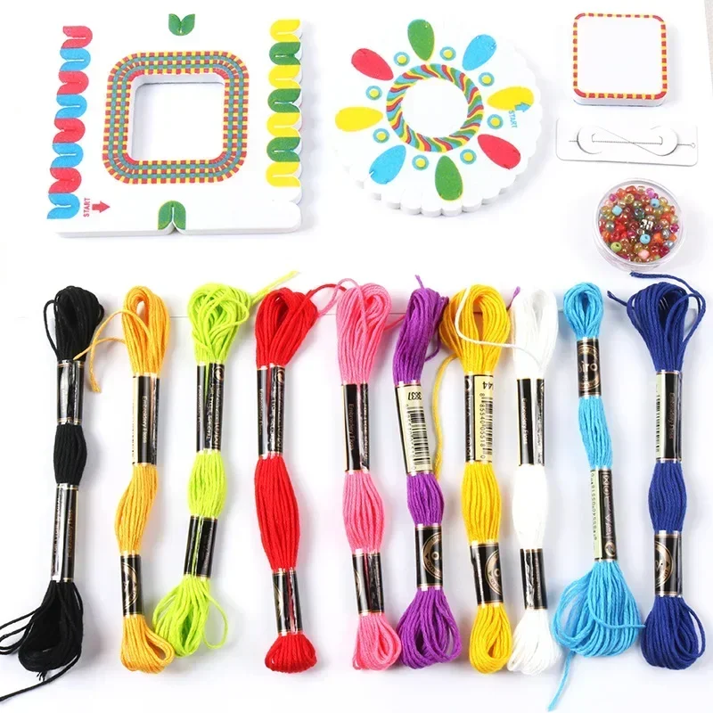 Kit de fabricación de pulseras DIY para niñas, Kit de fabricación de joyas, artes para niños, Kit de artesanía de amistad para niños de 5 a 12 años, juguetes para niñas, regalo