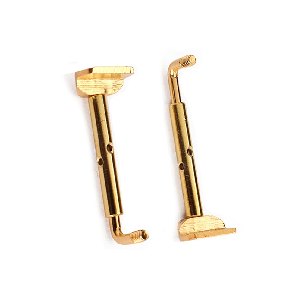 

2Pcs Viola Clamp Screw Bright Golden Color Good Texture Easy Carry Install Fiddle Parts B15 Chin Rest Screw Violin Clamps