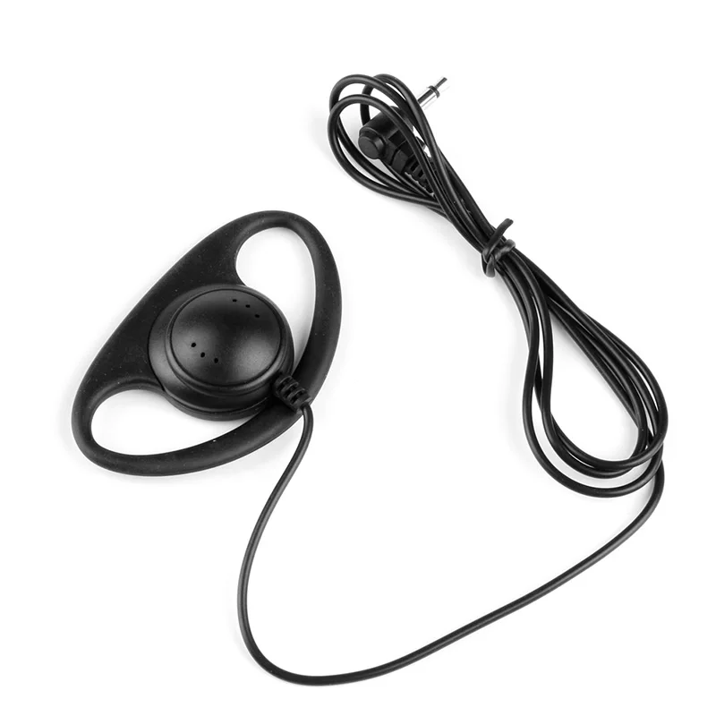 3.5mm D-Shape Only Earpiece Headset For Two Way Radios Walkie Radio