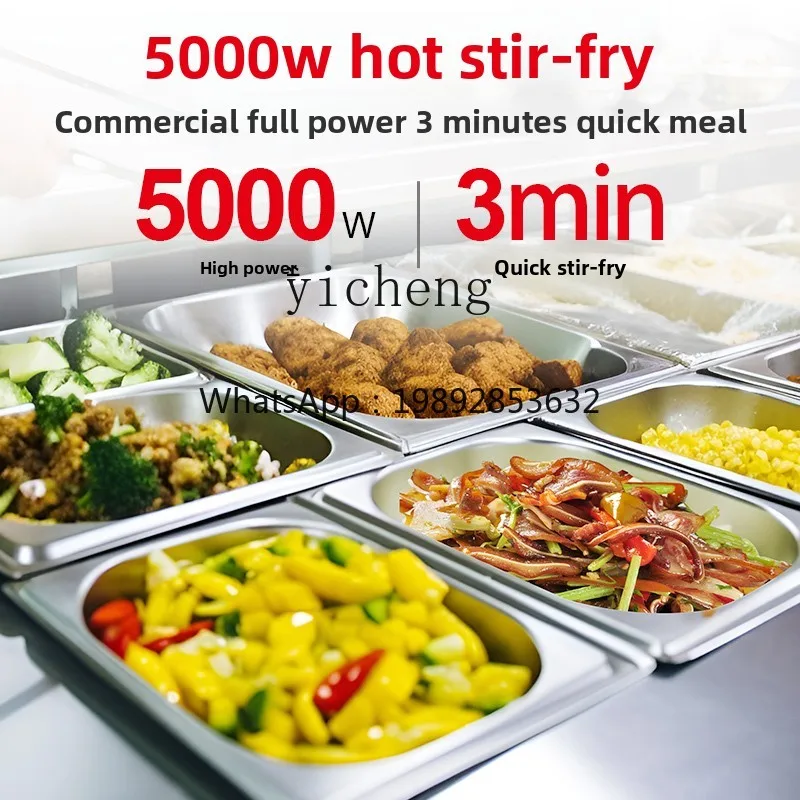 ZZ commerciële elektrische verwarming desktopkast volautomatische kookrobot kantine gebakken rijstnoedels