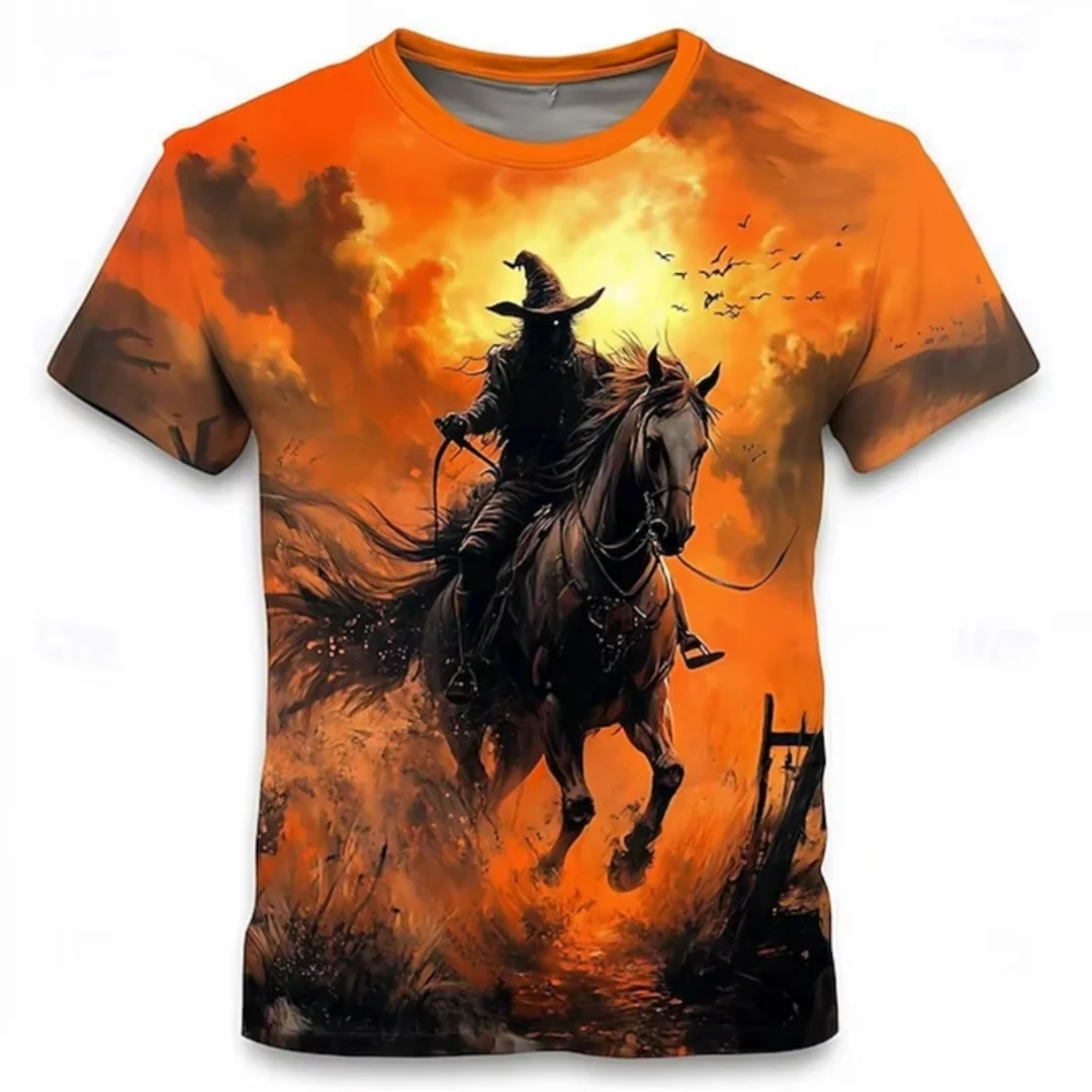 Men Women T Shirt Halloween 3d Printed Pumpkin T-shirt Fashion Oversized T Shirt Casual Short Sleeve Tops Tees Kids Clothes