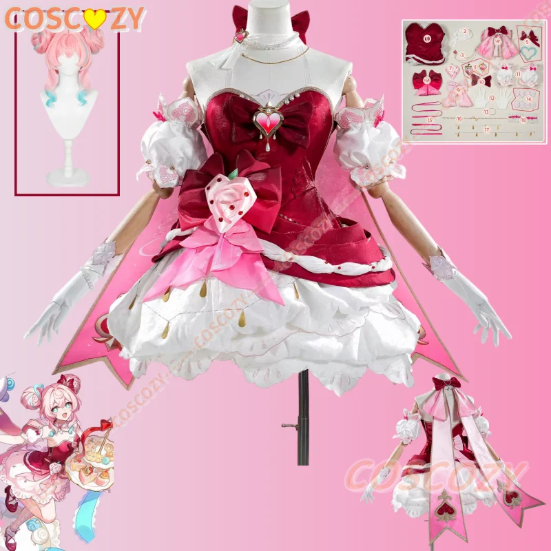 Honkai Star Rail Fengjin Cloudside Warmth Full Set New Skin Women Cosplay Costume Anime Game Dress Double Buns Wig for Party
