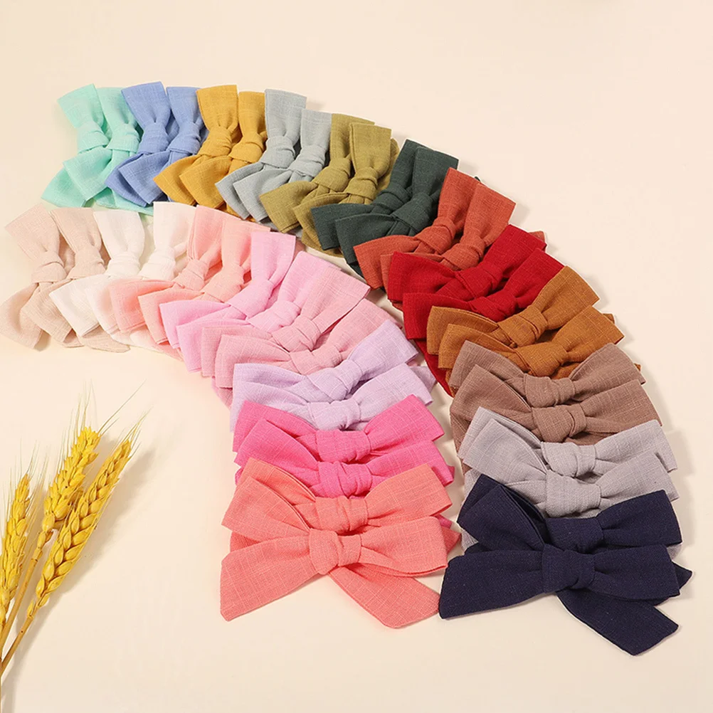 

40pcs Butterfly Clips Bow Hair Bows For Girls Women Kids Newborn Barrettes Durable Hair Accessories Styling Tools