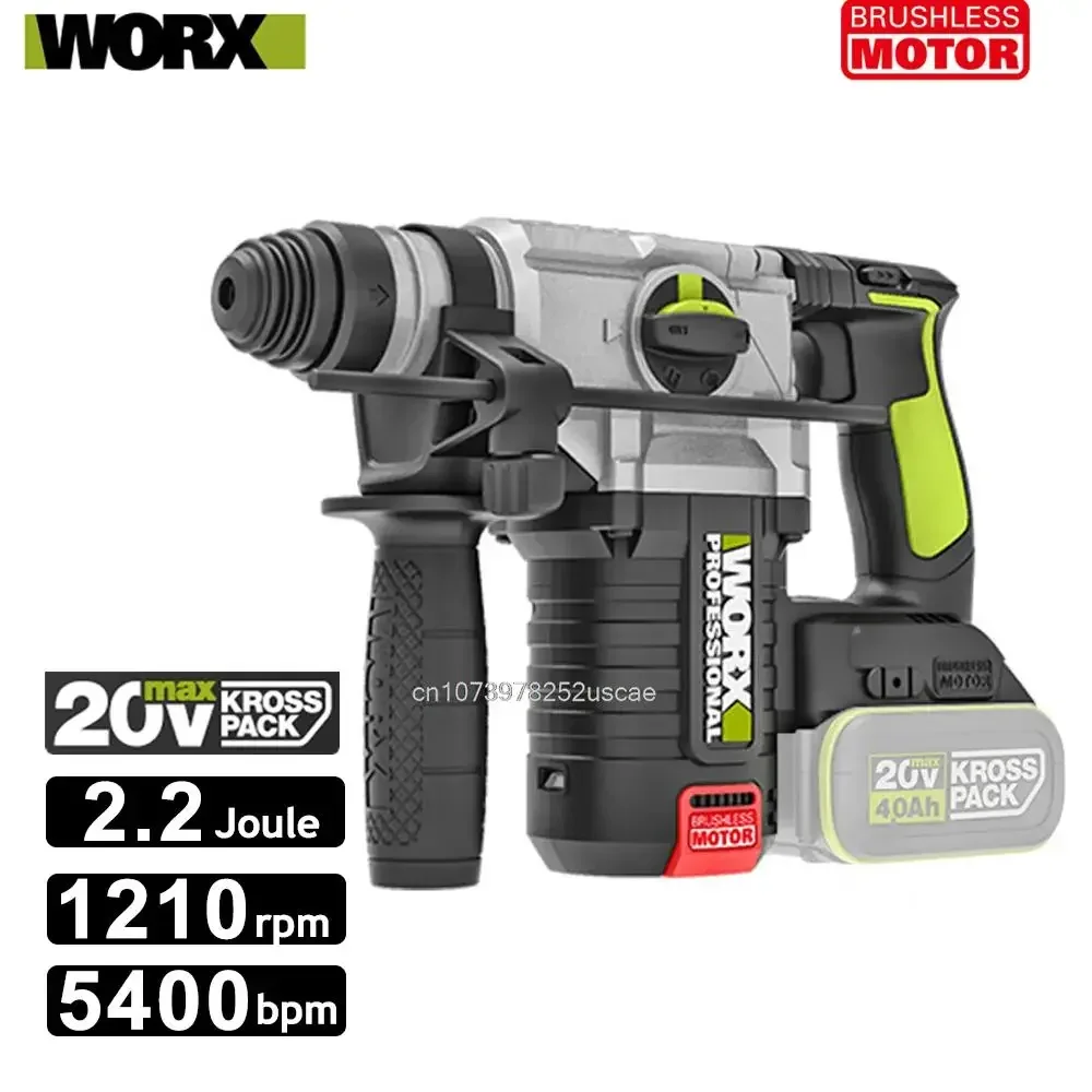 Worx WU388 Rotary Hammer 2.2 Joule Brushless 20V 24mm cordless brushless /Rotary hammer power tools drill